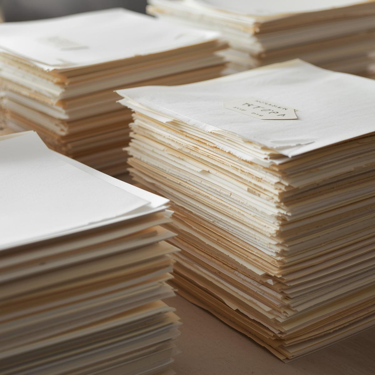 Cotton rag paper sheet for hand printing and editions.